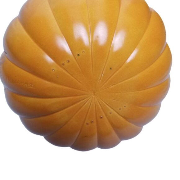 Ceramic Halloween Pumpkin Orange BOO Light Up Decoration Jack O Lantern Vintage - Picture 6 of 13